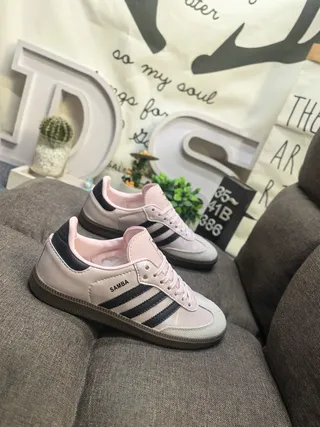 Adidas Samba Pink and Black Lifestyle Sneakers 9