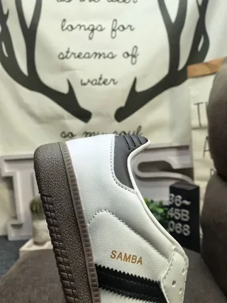 Adidas Samba White and Black Lifestyle Sneakers 3