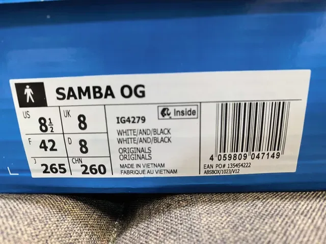 Adidas Samba White Black Gray Gum Lifestyle Sneakers 2