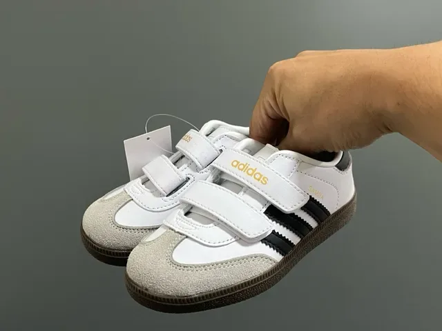 Adidas Samba White Black Stripe Lifestyle Sneakers 8