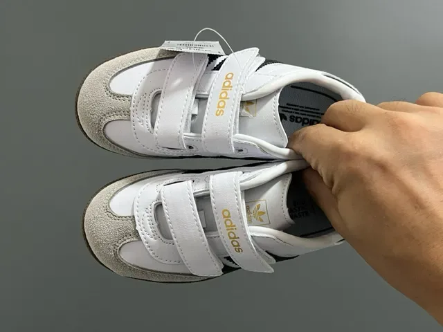 Adidas Samba White Black Stripe Lifestyle Sneakers 9