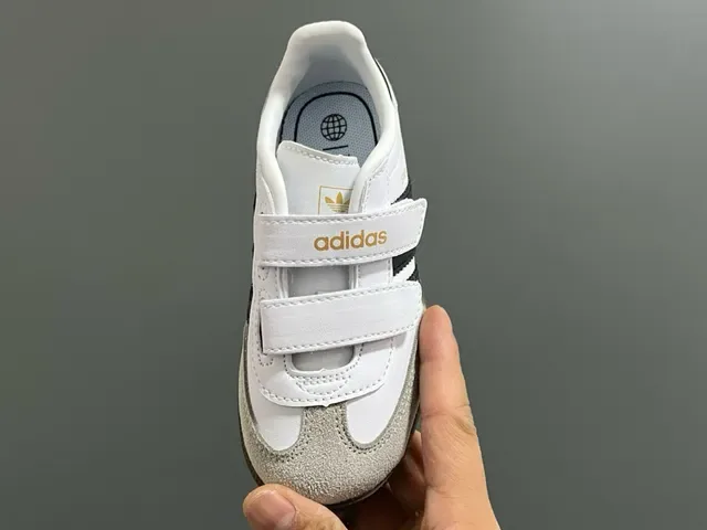 Adidas Samba White Black Stripe Lifestyle Sneakers 14