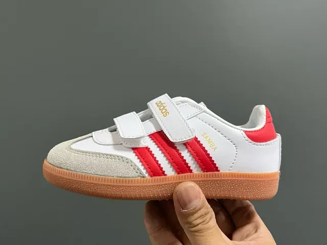 Adidas Samba White Black Stripe Lifestyle Sneakers 20