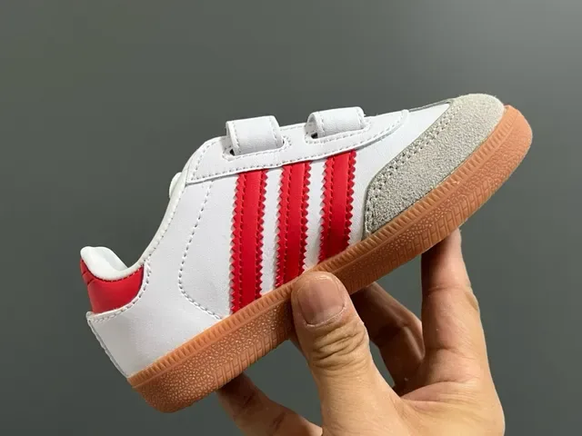 Adidas Samba White Black Stripe Lifestyle Sneakers 24