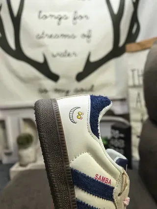 Adidas Samba White Navy Pink Lifestyle Sneakers 3