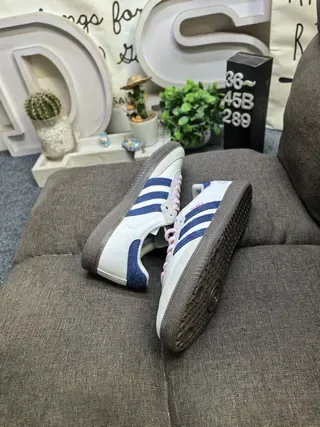Adidas Samba White Navy Pink Lifestyle Sneakers 6