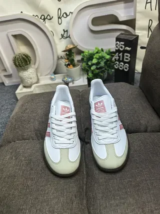 Adidas Samba White Pink Beige Lifestyle Sneakers 10