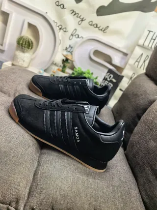Adidas Samoa White Black Rainbow Outsole Lifestyle Sneakers 7