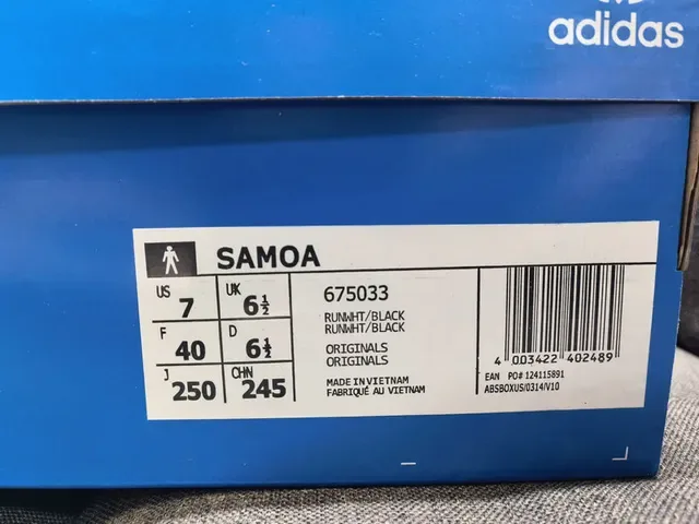 Adidas Samoa White Black Rainbow Outsole Lifestyle Sneakers 12