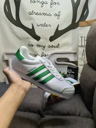 Adidas Samoa White Black Rainbow Outsole Lifestyle Sneakers 15