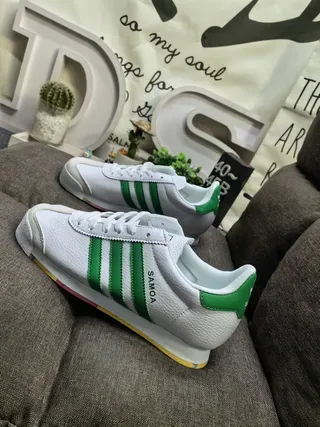 Adidas Samoa White Black Rainbow Outsole Lifestyle Sneakers 17
