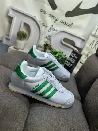 Adidas Samoa White Black Rainbow Outsole Lifestyle Sneakers 19