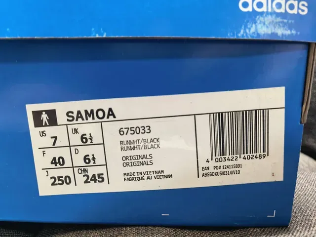 Adidas Samoa White Black Rainbow Outsole Lifestyle Sneakers 22