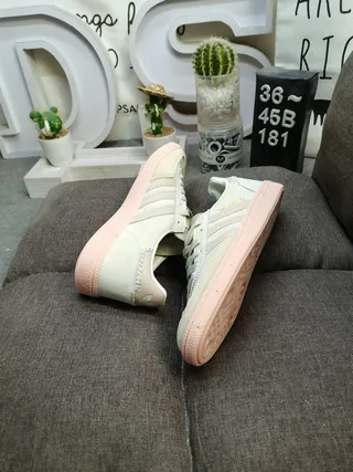 Adidas Spezial Beige and Pink Lifestyle Sneakers 6