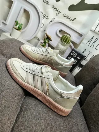 Adidas Spezial Beige and Pink Lifestyle Sneakers 7