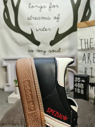 Adidas Spezial Black White Red Gum Lifestyle Sneakers 3