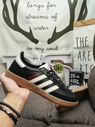 Adidas Spezial Black White Red Gum Lifestyle Sneakers 5