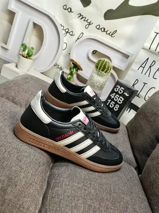 Adidas Spezial Black White Red Gum Lifestyle Sneakers 9