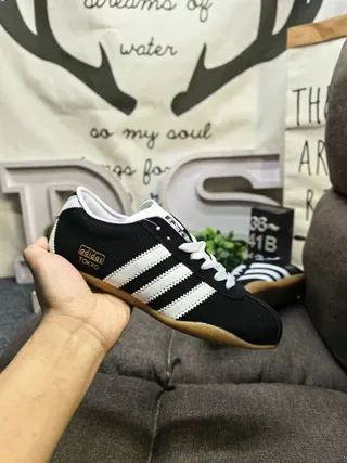 Adidas Spezial Brown Suede and Cream Stripe Lifestyle Sneakers 5