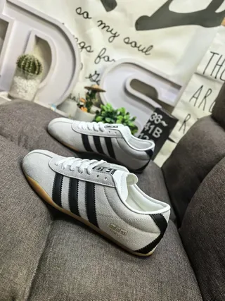 Adidas Spezial Brown Suede and Cream Stripe Lifestyle Sneakers 17