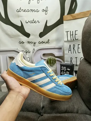 Adidas Spezial Light Blue Suede Lifestyle Sneakers 5