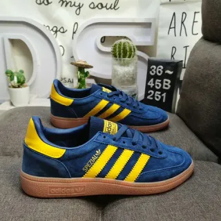 Adidas Spezial Navy and Yellow Suede Lifestyle Sneakers