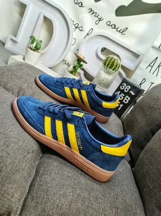 Adidas Spezial Navy and Yellow Suede Lifestyle Sneakers 7