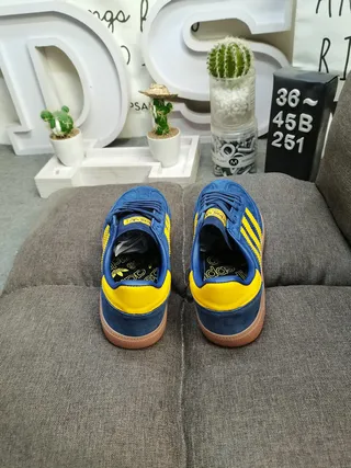 Adidas Spezial Navy and Yellow Suede Lifestyle Sneakers 8