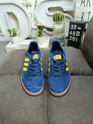 Adidas Spezial Navy and Yellow Suede Lifestyle Sneakers 10