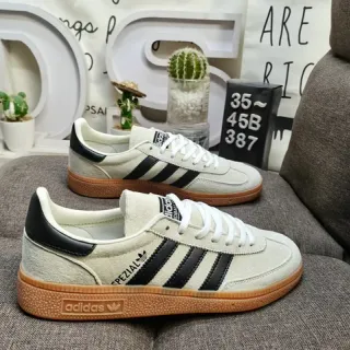 Adidas Spezial Off-White and Black Suede Lifestyle Sneakers