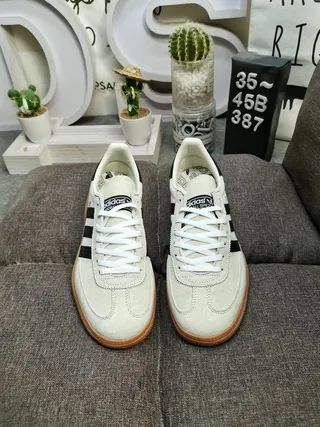 Adidas Spezial Off-White and Black Suede Lifestyle Sneakers 10