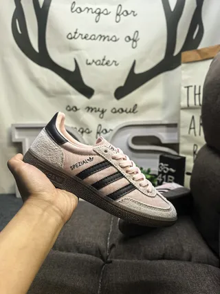 Adidas Spezial Pink Beige Suede Lifestyle Sneakers 5