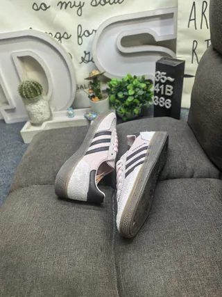 Adidas Spezial Pink Beige Suede Lifestyle Sneakers 6
