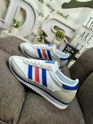 Adidas Spezial White Blue Red Gray Lifestyle Sneakers 7