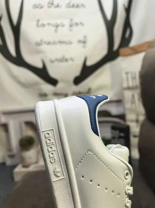 Adidas Stan Smith White and Green Lifestyle Sneakers 3