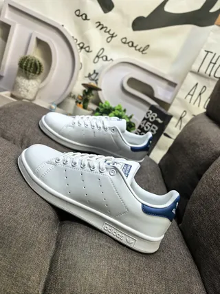 Adidas Stan Smith White and Green Lifestyle Sneakers 7