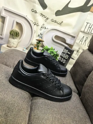 Adidas Stan Smith White and Green Lifestyle Sneakers 19