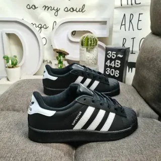 Adidas Superstar Black and White Lifestyle Sneakers