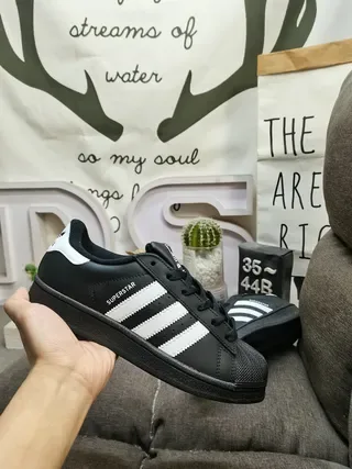 Adidas Superstar Tênis Lifestyle Pretos e Brancos 5