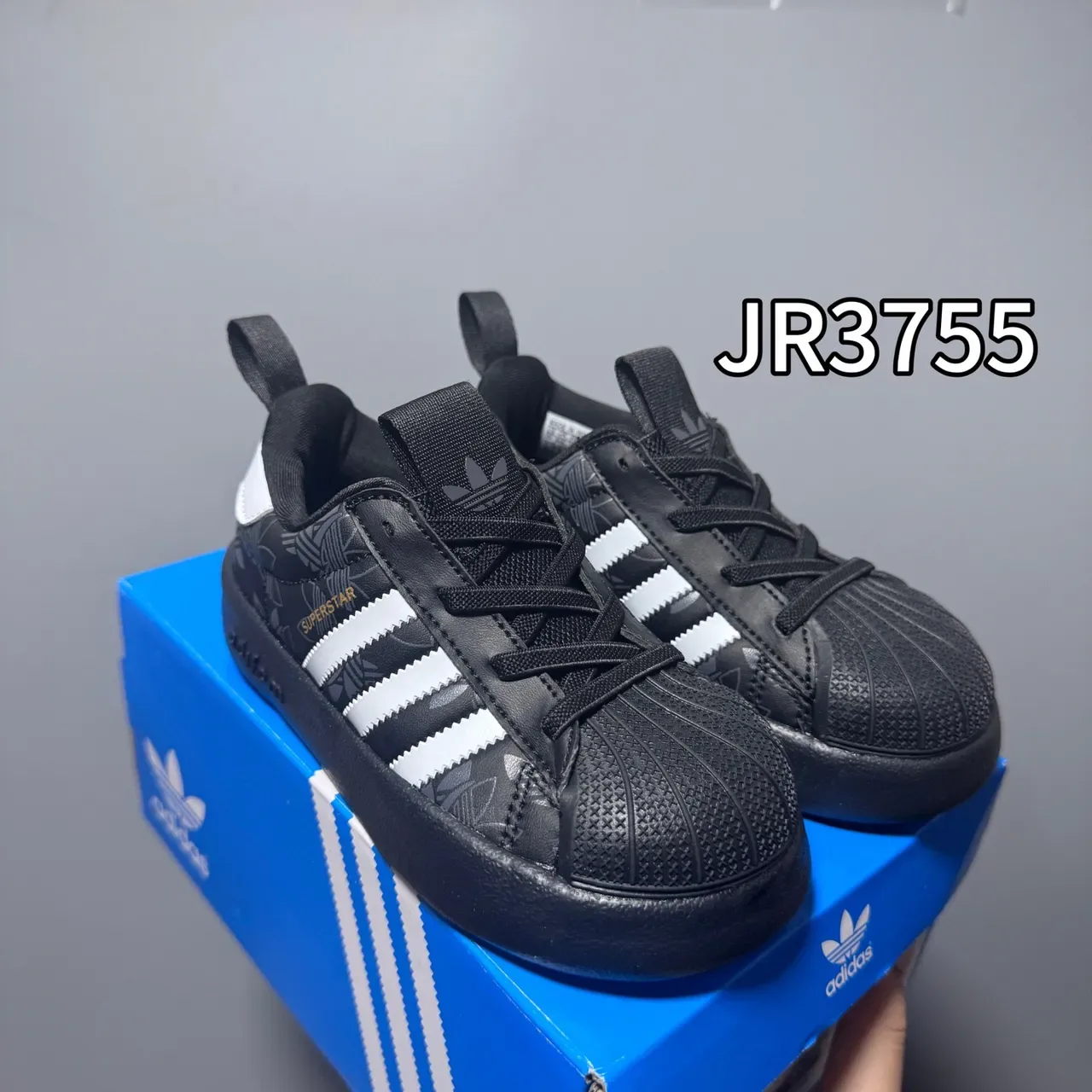 Adidas Superstar Black and White Lifestyle Sneakers 5