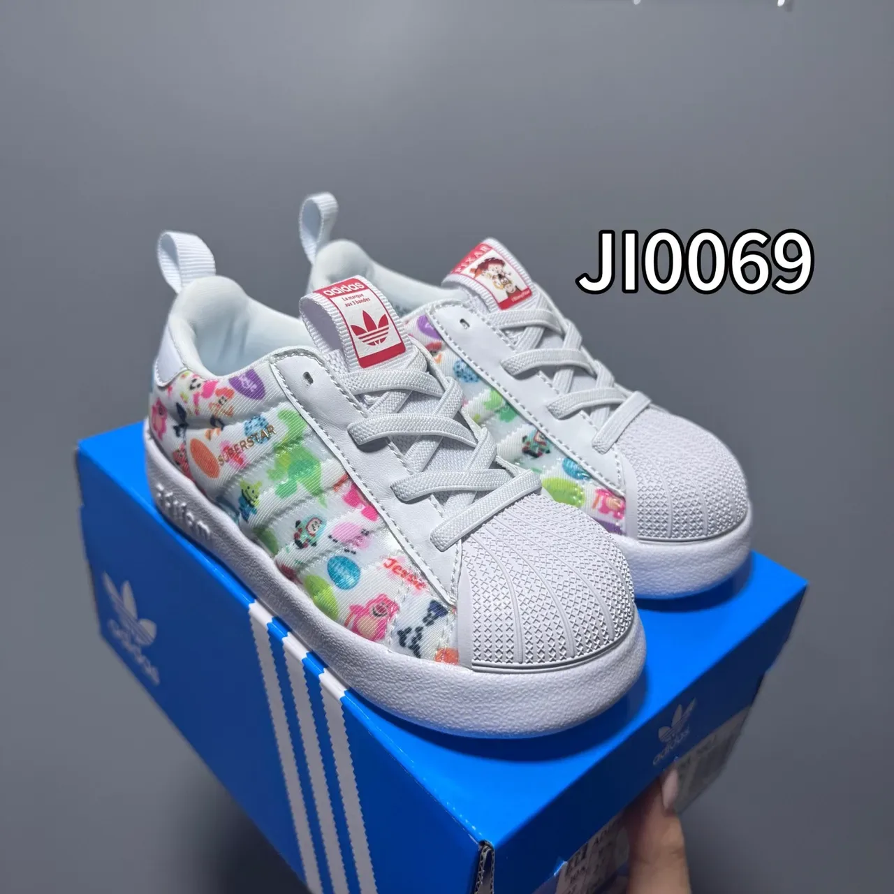 Adidas Superstar Black and White Lifestyle Sneakers 7