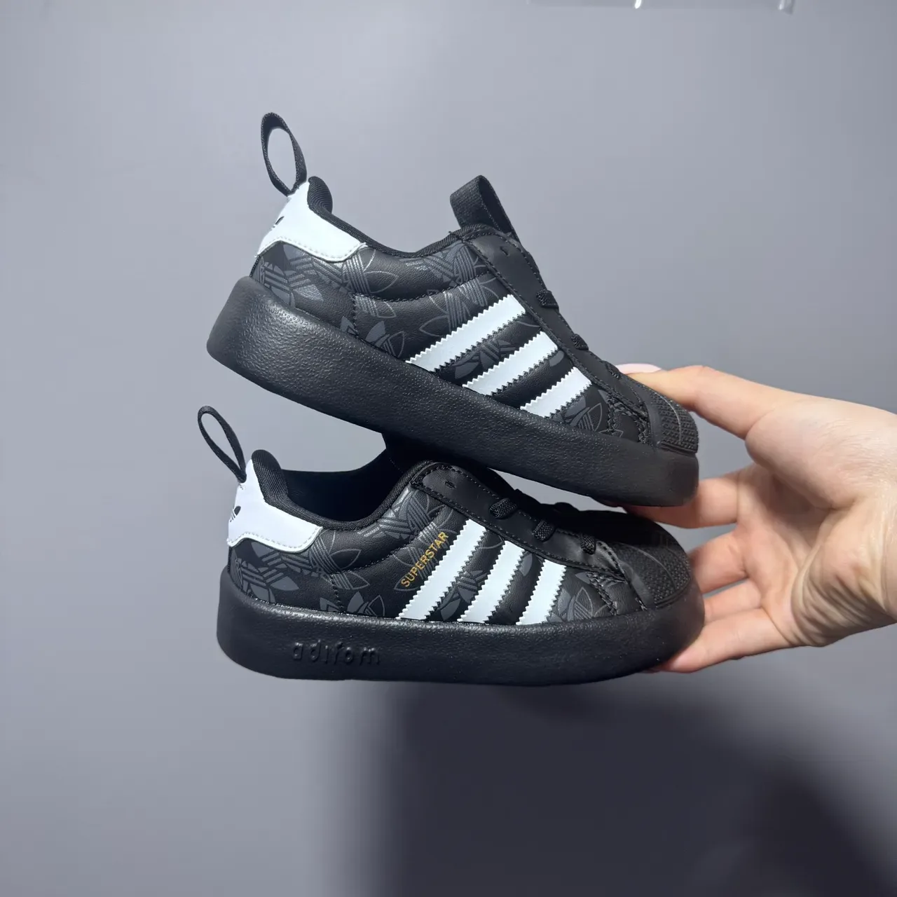 Adidas Superstar Black and White Lifestyle Sneakers 9