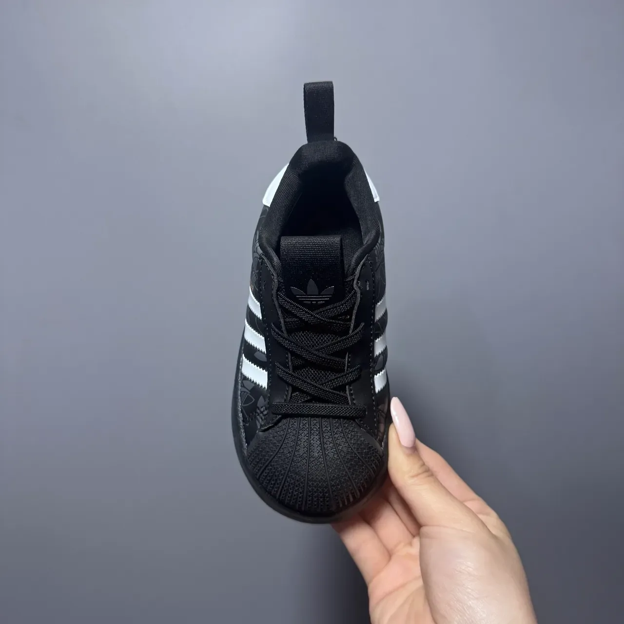Adidas Superstar Black and White Lifestyle Sneakers 14