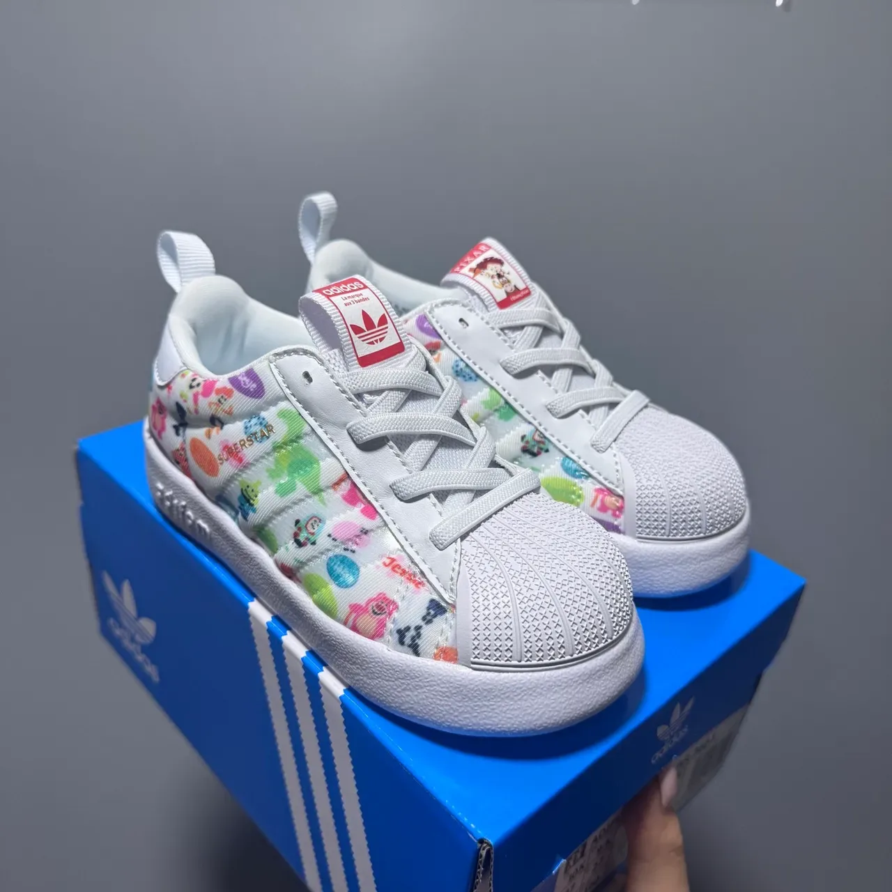 Adidas Superstar Black and White Lifestyle Sneakers 17