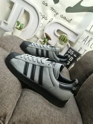 Adidas Superstar Black Green Yellow Pink Lifestyle Sneakers 7