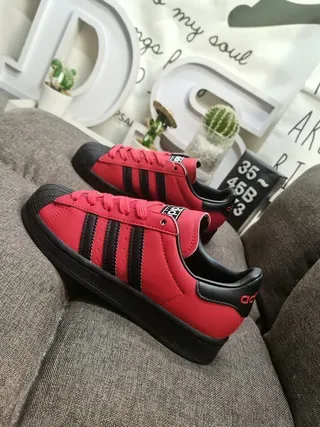 Adidas Superstar Black Green Yellow Pink Lifestyle Sneakers 17