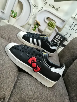 Adidas Superstar Black Red Shell-Toe Three-Stripe Side Lifestyle Sneakers 7