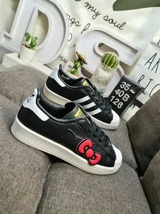 Adidas Superstar Black Red Shell-Toe Three-Stripe Side Lifestyle Sneakers 9