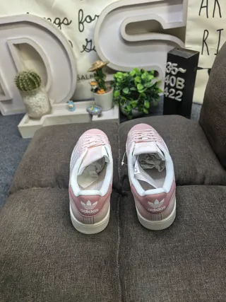 Adidas Superstar Dusty Pink and White Lifestyle Sneakers 8