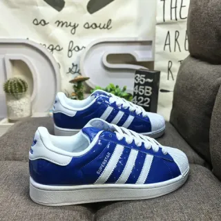Adidas Superstar Glossy Blue and White Lifestyle Sneakers